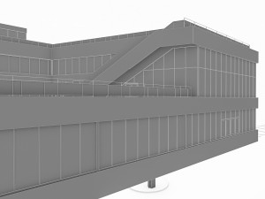 port terminal building Modelo 3D