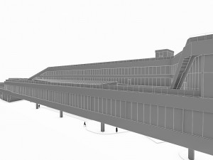 port terminal building Modelo 3D