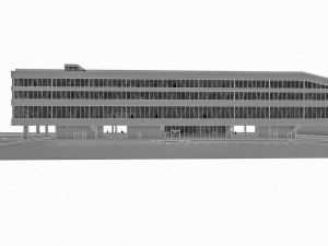port terminal building Modelo 3D