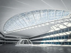 public hall interior 3D Model