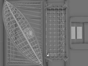 public hall interior 3D Model