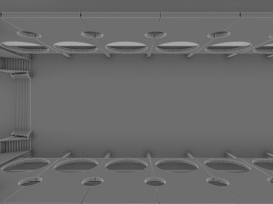 public hall interior 3Dモデル
