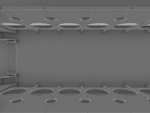 public hall interior 3D Model