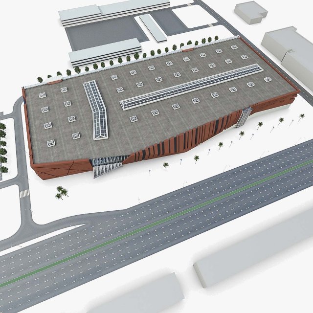 shopping mall 01 3D Model .c4d .max .obj .3ds .fbx .stl .blend 