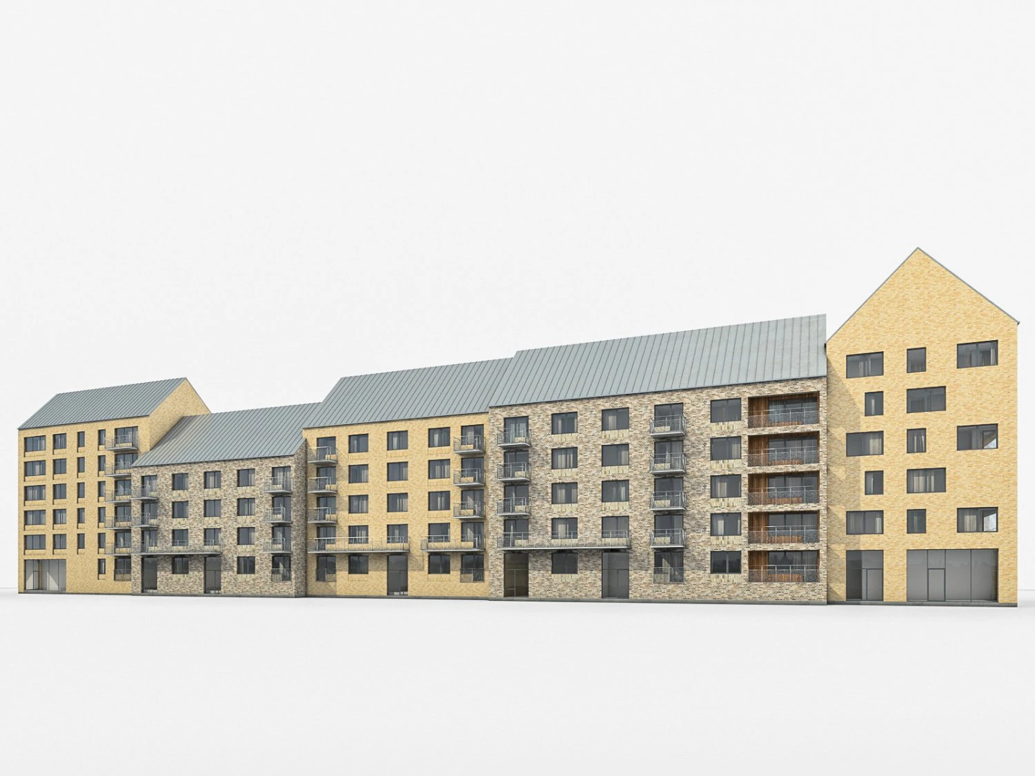 sweden brick house 01 3D Model .c4d .max .obj .3ds .fbx .stl .blend 