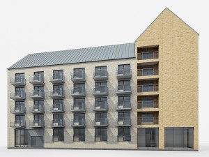 sweden brick house 01 Modello 3D