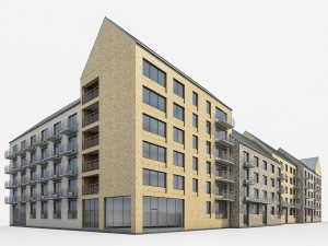 sweden brick house 01 Modello 3D