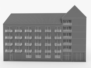 sweden brick house 01 Modello 3D