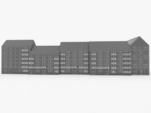 sweden brick house 01 Modello 3D