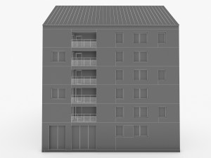 sweden brick house 01 Modello 3D