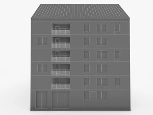 sweden brick house 01 3D Model