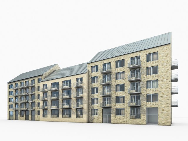 sweden brick house 02 3D 모델 .c4d .max .obj .3ds .fbx .stl .blend