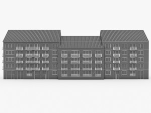 sweden brick house 02 3D 모델