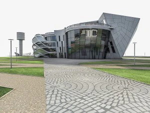 sport resort complex 3D Model