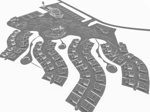 sport resort complex 3D Model