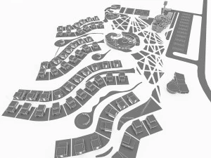 sport resort complex 3D Model