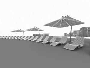 sport resort complex 3D Model