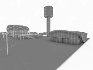 sport resort complex 3D Model