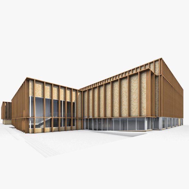 sport complex 3D Model .c4d .max .obj .3ds .fbx .stl .blend 
