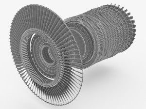 gas turbine rotor 3D Model