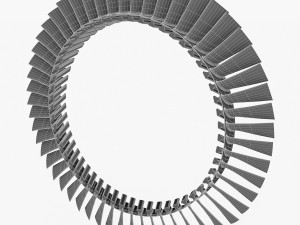 gas turbine rotor 3D Model