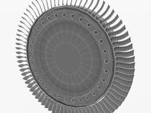gas turbine rotor 3D Model