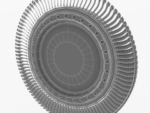 gas turbine rotor 3D Model