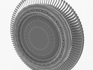 gas turbine rotor 3D Model