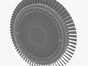 gas turbine rotor 3D Model