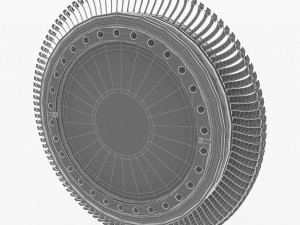 gas turbine rotor 3D Model