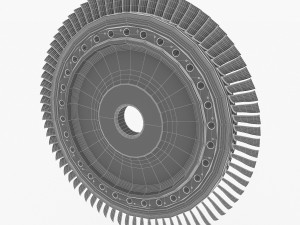 gas turbine rotor 3D Model