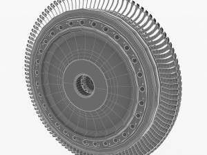 gas turbine rotor 3D Model