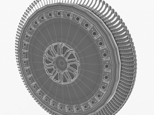 gas turbine rotor 3D Model