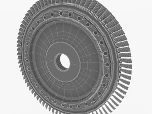 gas turbine rotor 3D Model