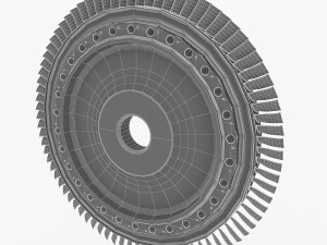 gas turbine rotor 3D Model