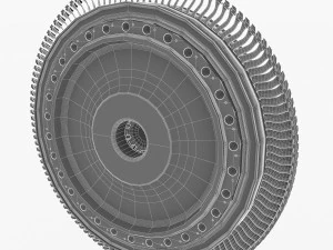 gas turbine rotor 3D Model