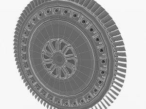 gas turbine rotor 3D Model