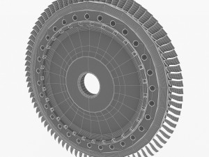 gas turbine rotor 3D Model