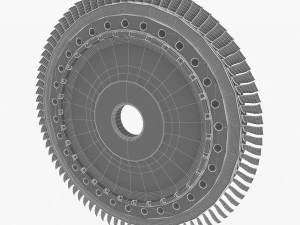 gas turbine rotor 3D Model