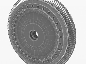 gas turbine rotor 3D Model