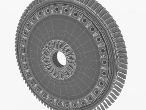 gas turbine rotor 3D Model