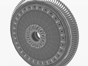 gas turbine rotor 3D Model