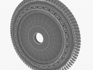 gas turbine rotor 3D Model