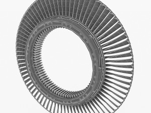gas turbine rotor 3D Model