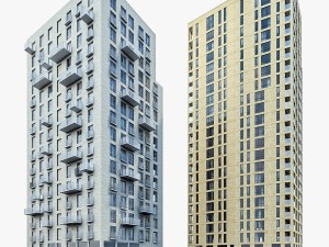 residential buildings Modèle 3D