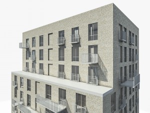 residential buildings Modèle 3D