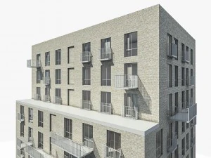 residential buildings 3D Model