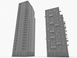 residential buildings 3D Model