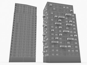 residential buildings Modèle 3D