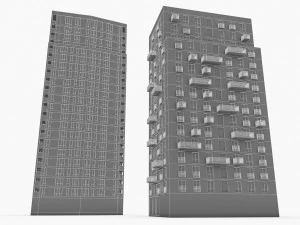 residential buildings 3D Model